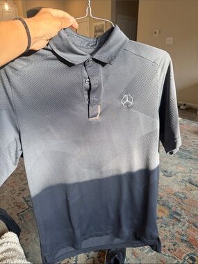 Men’s Black Gradient Performance Polo